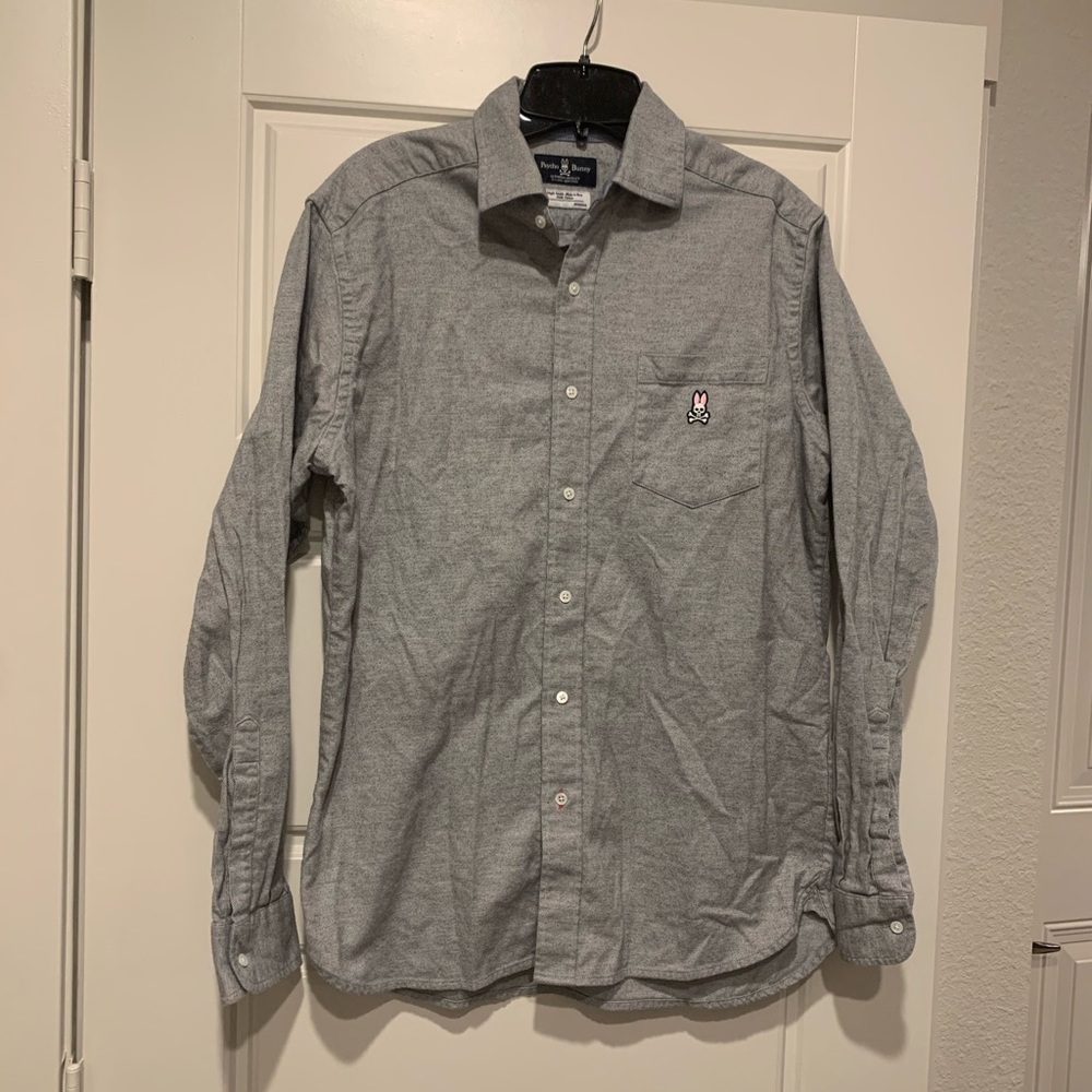 Psycho Bunny Long Sleeve Collared Shirt